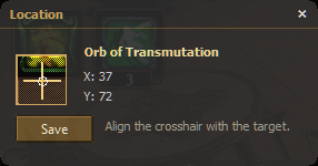 Crosshair location picker